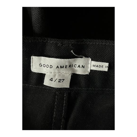 Good American pants Uniform relaxed high rise black size 4/27 - Picture 4 of 7
